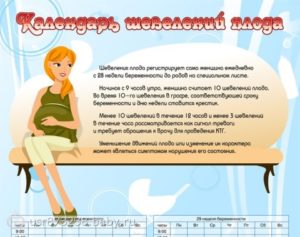 Шевеления плода на 28 неделе беременности норма