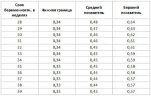 Показатели допплерометрии при беременности