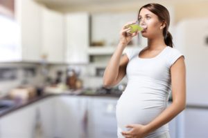 При беременности много воды