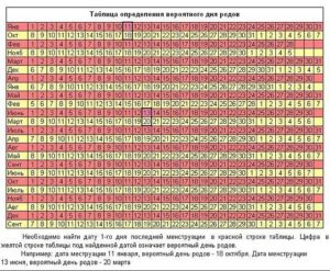 Календарь пдр по дате зачатия