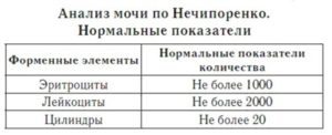 Анализ мочи по нечипоренко что показывает при беременности