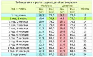 Вес мальчика в 6 месяцев