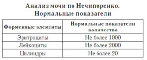 Норма лейкоцитов в моче по нечипоренко у беременных