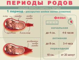 Схватки раз в час