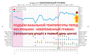 После зачатия поднялась температура