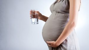 При беременности много воды