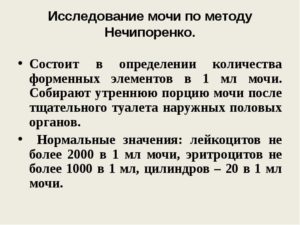Что показывает анализ мочи по нечипоренко при беременности