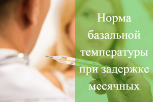 Температура и задержка месячных