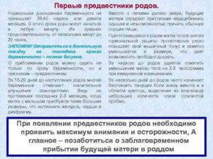 Предвестники родов 40 неделя