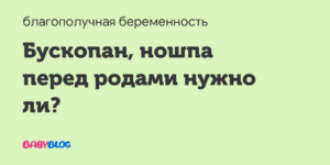 Пить ли ношпу перед родами