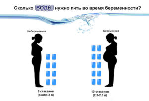 Сколько воды нужно пить в день при беременности