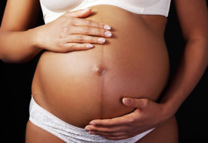 При беременности на животе появилась полоса