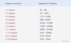 Какое хгч должно быть на 2 недели беременности