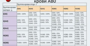 Как высчитать группу крови ребенка